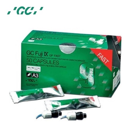 GC Fuji IX GP Fast Packable Glass Ionomer Restorative Capsules, Box of 50